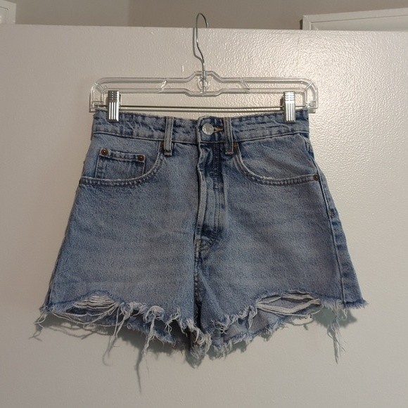 Zara Pants - Zara Distressed Cutoff Jean Shorts 2